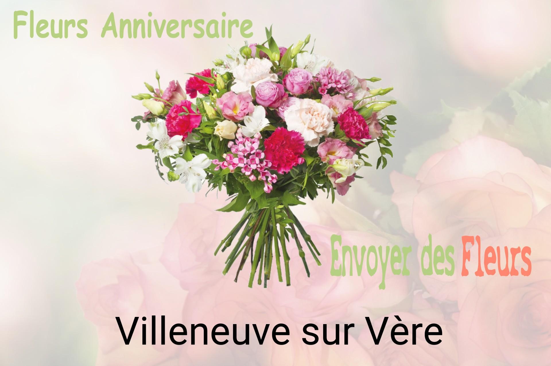 Bouquet de fleurs d’anniversaire livré à Villeneuve-sur-Vère